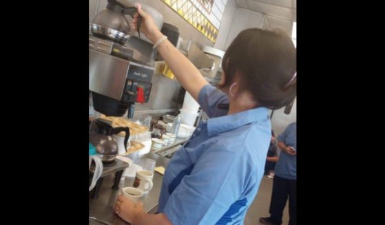 Pop star Lana Del Rey worked a shift at a Waffle House in Florence, Alabama, on Thursday.