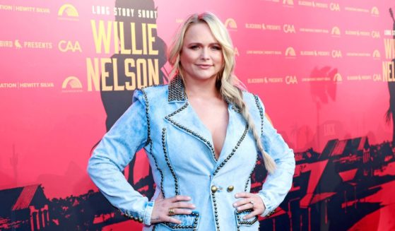 Miranda Lambert attends the "Long Story Short: Willie Nelson 90" concert celebrating Nelson's 90th birthday at the Hollywood Bowl in Los Angeles, California, on April 29.