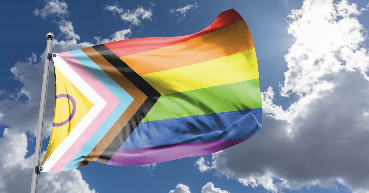 An LGBT "pride" flag flies in an undated stock photo. "Pride month" ended Saturday.