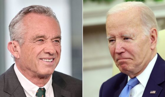 Democratic presidential candidate Robert F. Kennedy Jr., left, is becoming a problem for the party's presumptive nominee, President Joe Biden, right.
