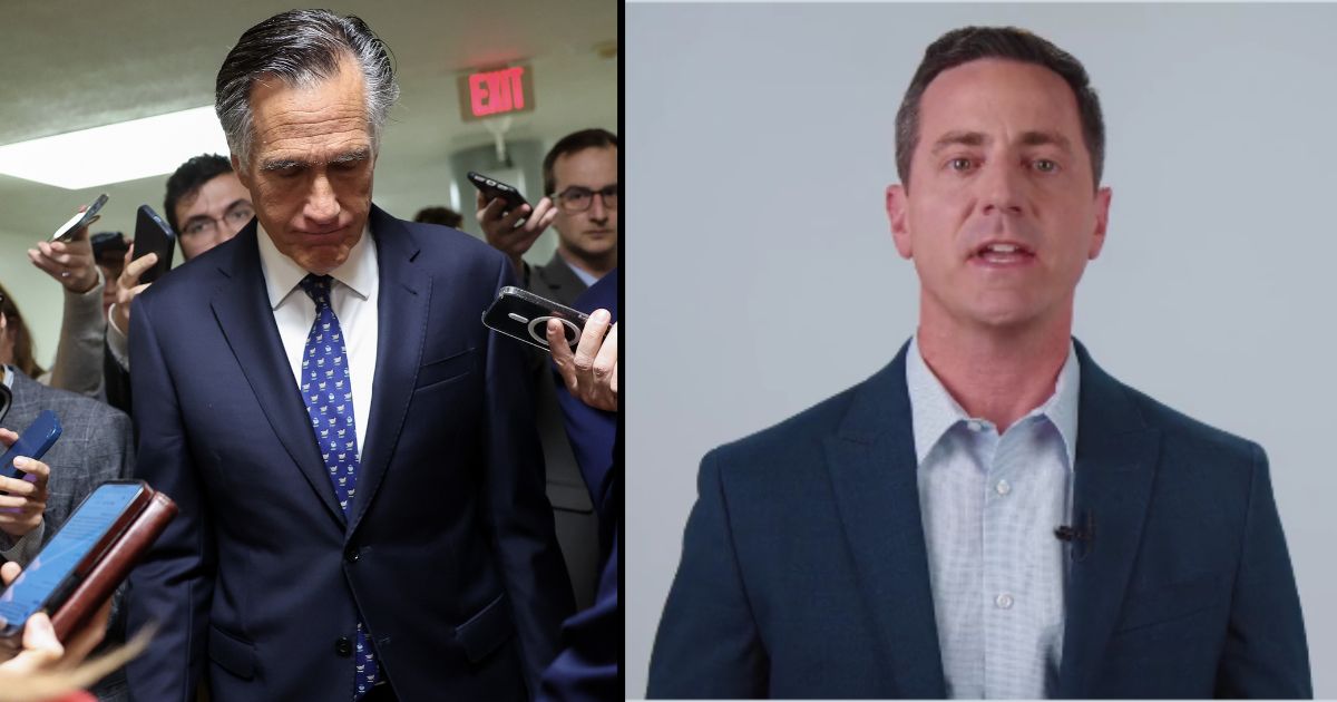 Riverton, Utah, Mayor Trent Staggs, right, is gunning for Mitt Romney's Senate seat.