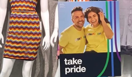 A "pride" month display is seen in a Target store. Several attorney generals are going after the store for some of their "pride"displays aimed at children.
