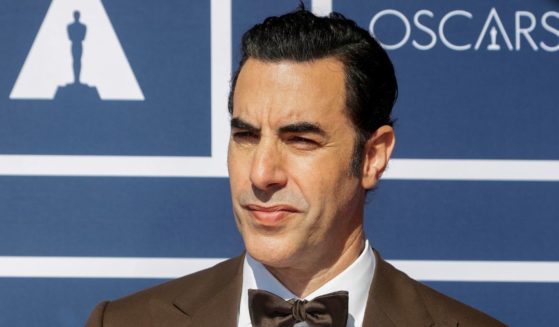 Actor Sacha Baron Cohen attends a screening of the Oscars on April 26, 2021, in Sydney, Australia.