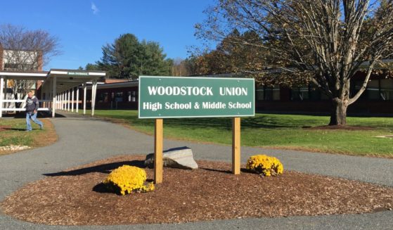 Woodstock Union High School and Middle School in Woodstock, Vermont, is seen Oct. 26, 2018.