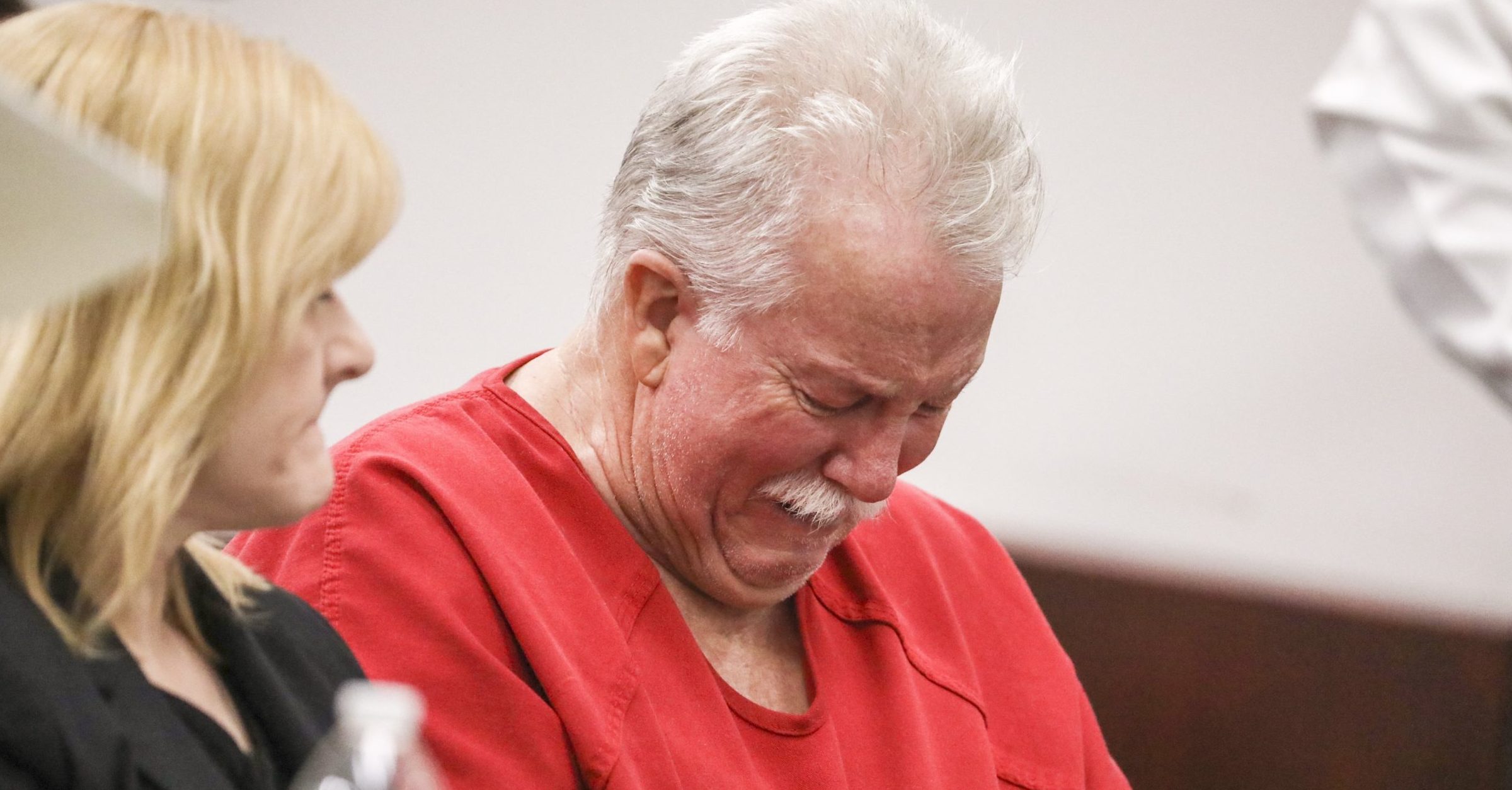 Cold case murder suspect Donald Santini weeps moments before he is denied bond by Judge Catherine Catlin during his hearing Thursday in Tampa, Florida. Santini is accused of strangling Cynthia Wood of Bradenton, Florida, in 1984.