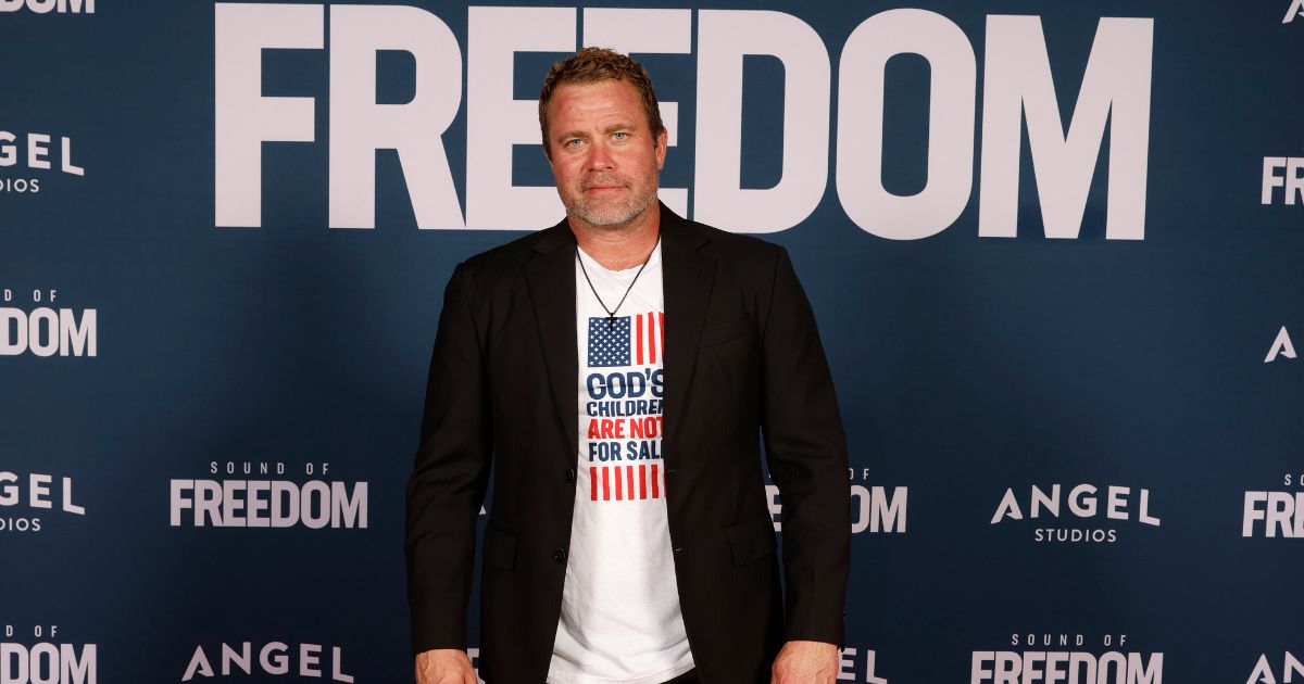 Tim Ballard attends the premiere of "Sound of Freedom" on June 28 in Vineyard, Utah.