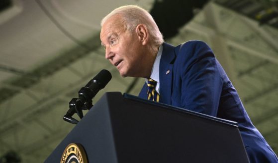 President Joe Biden speaks about a new manufacturing partnership between Enphase Energy and Flex, at Flex LTD in West Columbia, South Carolina, on Thursday.