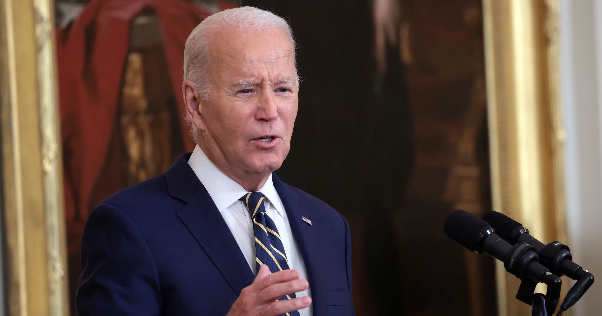 President Joe Biden delivers remarks on expanding access to mental health care in the East Room at the White House on Wednesday in Washington, D.C.