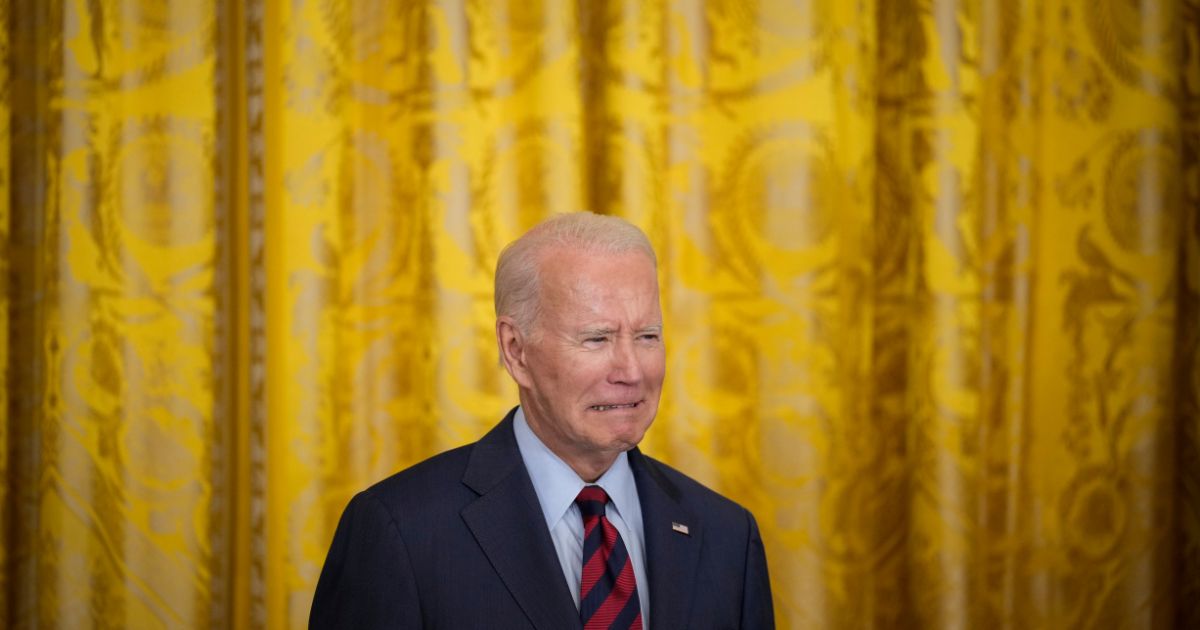 U.S. President Joe Biden arrives onstage for an event about lowering health care costs in the East Room of the White House on July 7, 2023 in Washington, DC.
