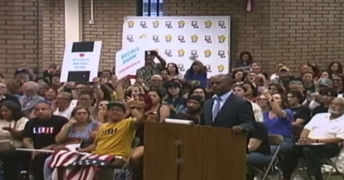 Official claims kicked out of school board meeting by ‘extremists,’ video tells different story.