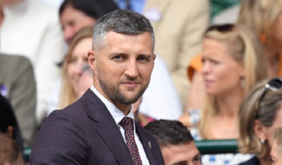 Former super middleweight champion Carl Froch, pictured in a 2019 file photo from the Wimbledon Tennis Championships in London.