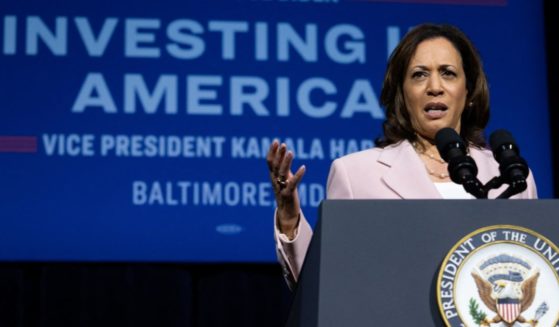 Vice President Kamala Harris speaks during the conclusion of the Investing in America tour at Coppin State University in Baltimore, Maryland, on Friday.