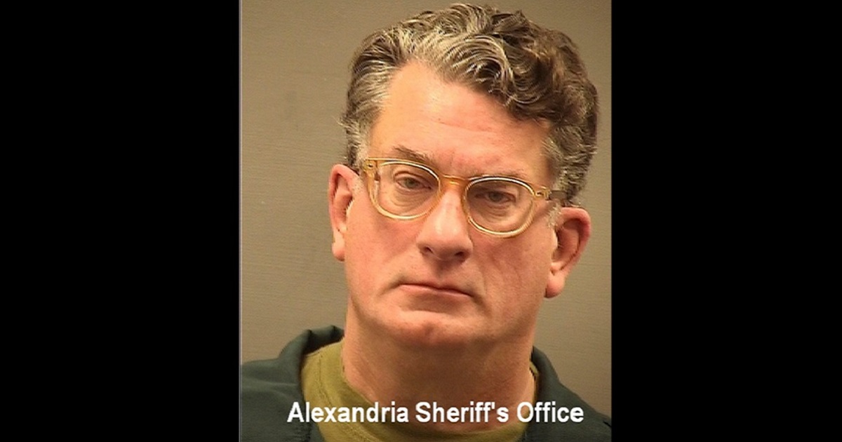 James Gordon Meek appears in a mug shot from the Alexandria, Virginia, sheriff's office.
