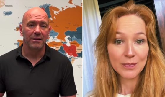 UFC president Dana White, left, and singer Jewel, right, are encouraging people to go see the film "Sound of Freedom."