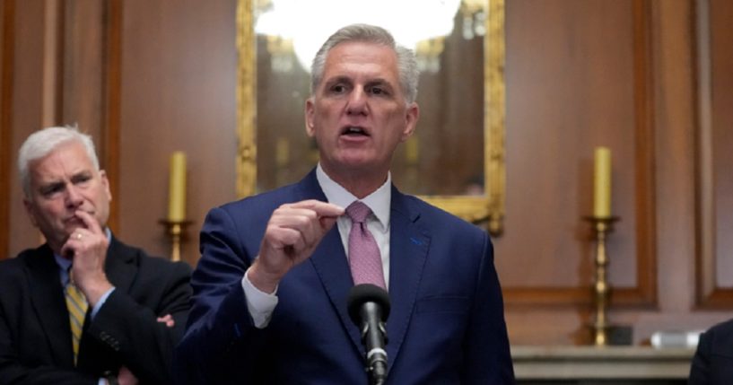 House Speaker Kevin McCarthy, pictured during a July 14 news conference.