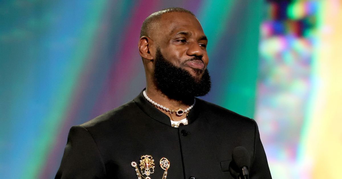 LeBron James, winner of Best Record-Breaking Performance, speaks onstage during The 2023 ESPY Awards at Dolby Theatre on July 12 in Hollywood, California.