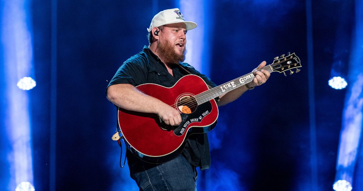 Luke Combs performs during the CMA Fest at Nissan Stadium in Nashville, Tennessee, on June 8.