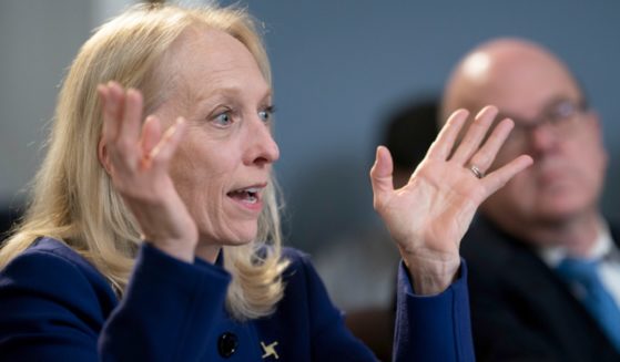 Pennsylvania Democratic Rep. Mary Gay Scanlon, pictured in a February file photo.