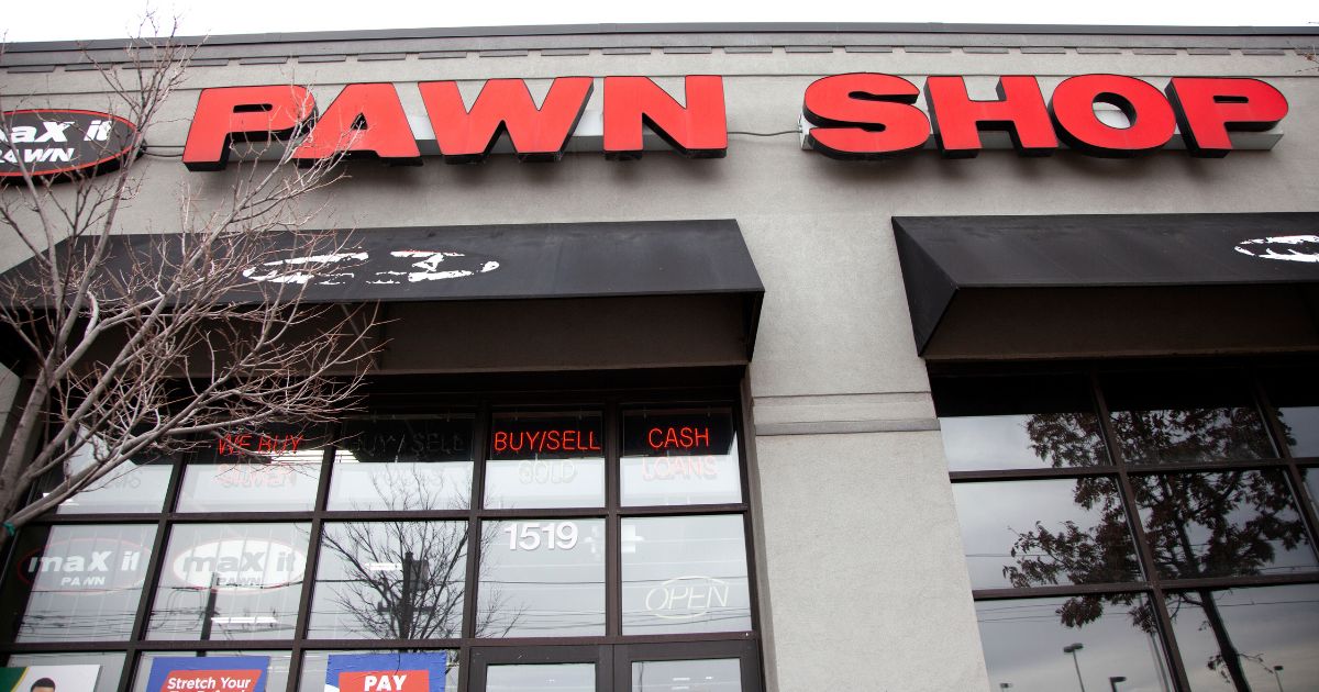 A pawn shop on University Avenue in St. Paul, Minnesota, is seen April 2, 2022.