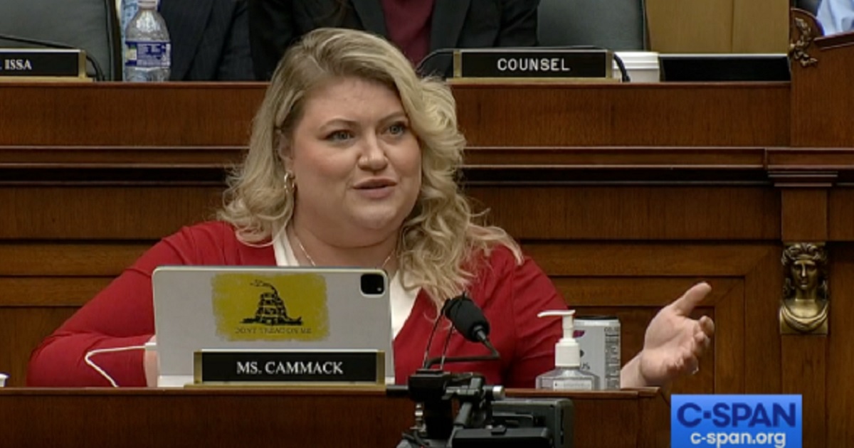 Florida Republican Rep. Kat Cammack speaks during Thursday's hearing of the Thursday’s hearing of the House Select Subcommittee on the Weaponization of the Federal Government.