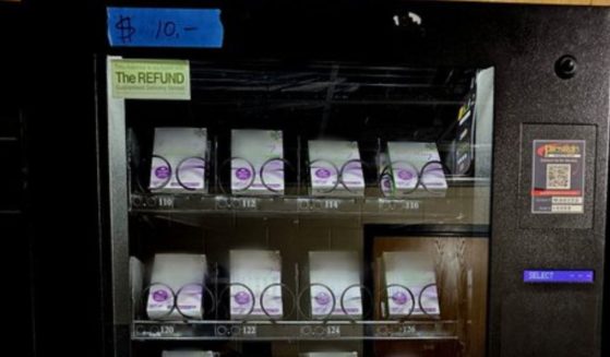 The above image is of a vending machine that carries emergency contraceptives on a college campus.