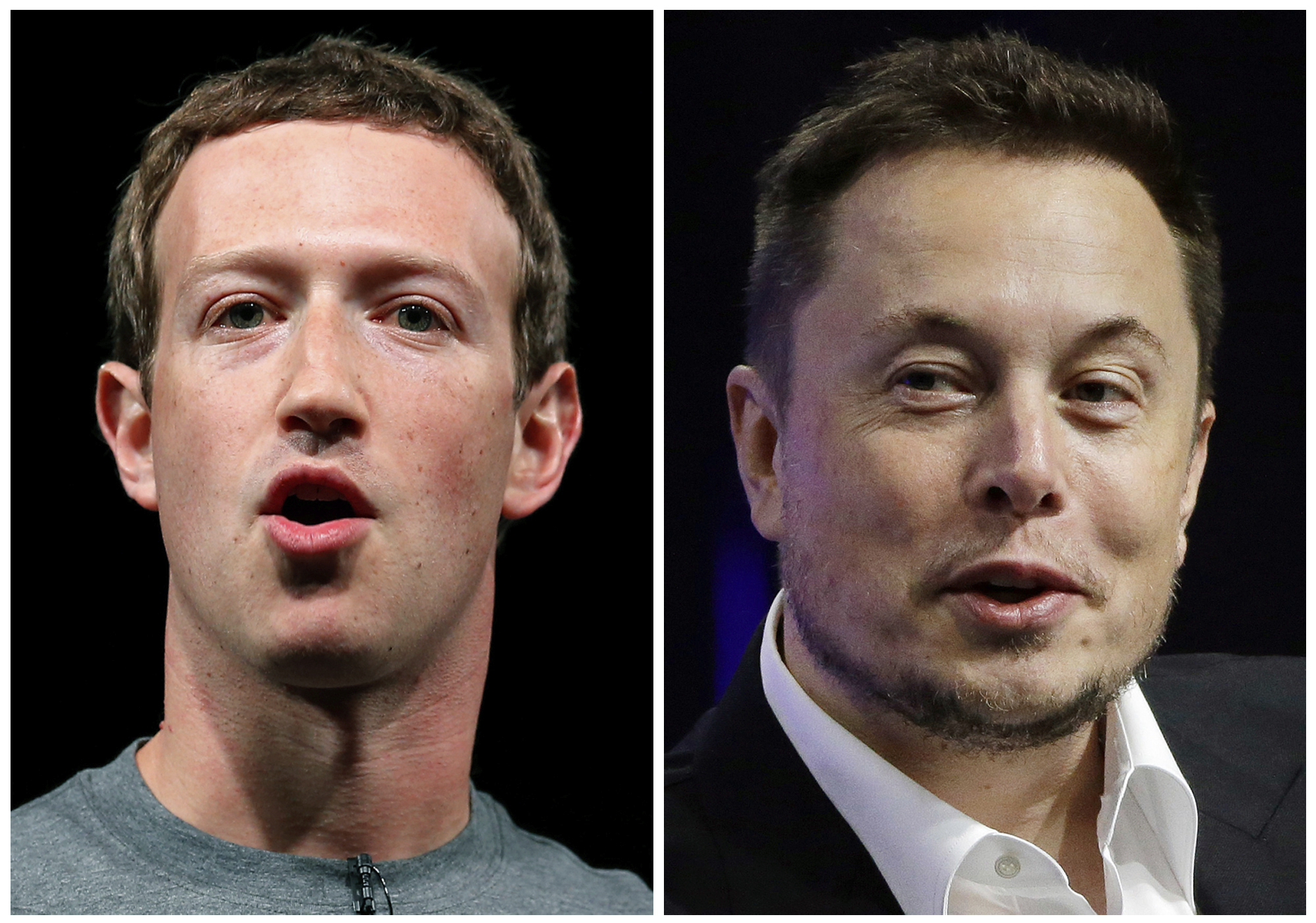 Meta CEO Mark Zuckerberg, left, and Twitter CEO Elon Musk, right, have been toying with the idea of a "cage match" fight, and now Musk says if it happens, it will be livestreamed on his platform.