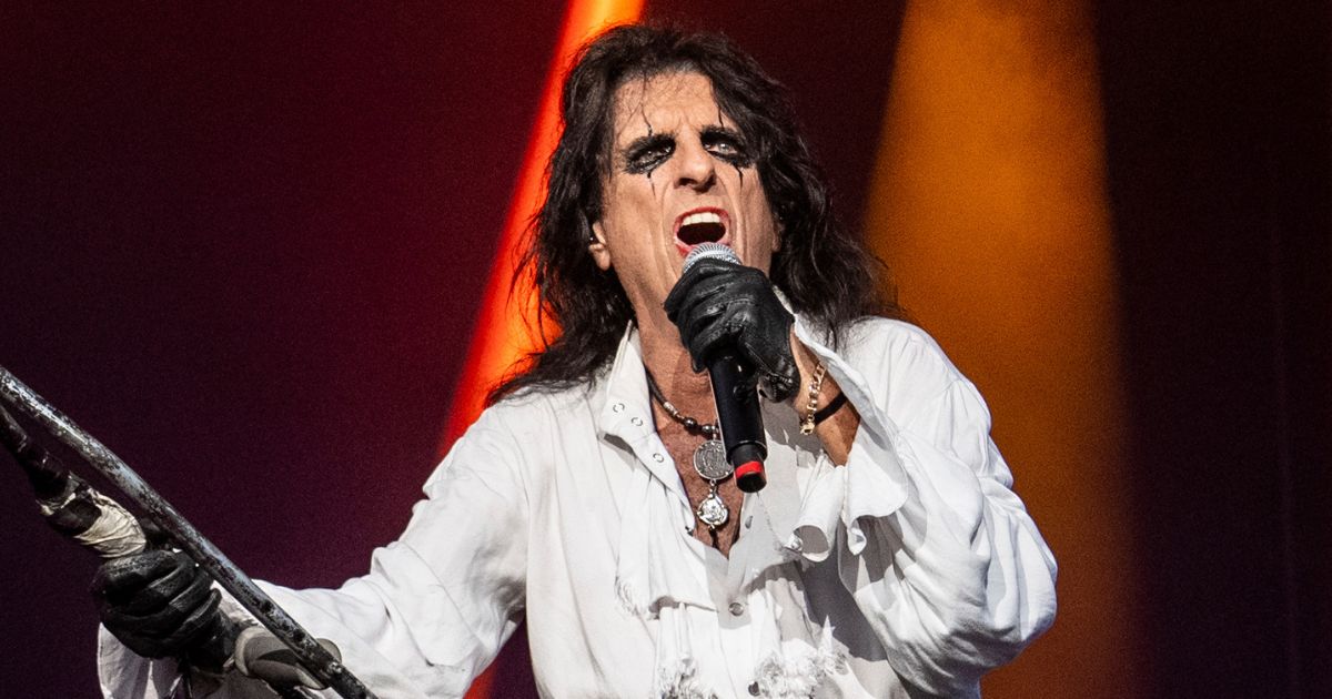 Alice Cooper performs at the Welcome To Rockville Music Festival at the Daytona International Speedway in Daytona Beach, Florida, on May 20.