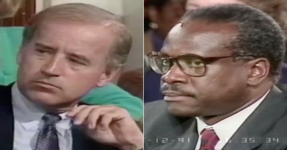 Though Clarence Thomas, right, faced many critics during his 1991 confirmation hearing to the U.S. Supreme Court, including then-Sen. Joe Biden, he stood his ground.