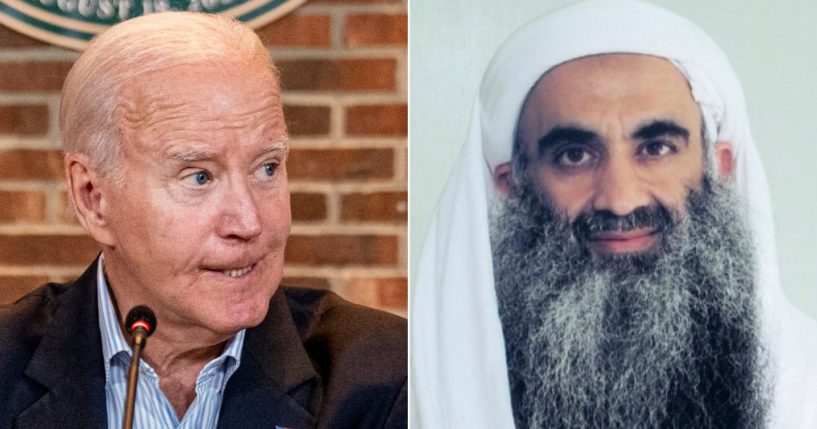 President Joe Biden's administration has informed families of 9/11 victims that a plea deal may take the death penalty off the table for terrorism mastermind Khalid Shaikh Mohammad, right, and the other 9/11 defendants.
