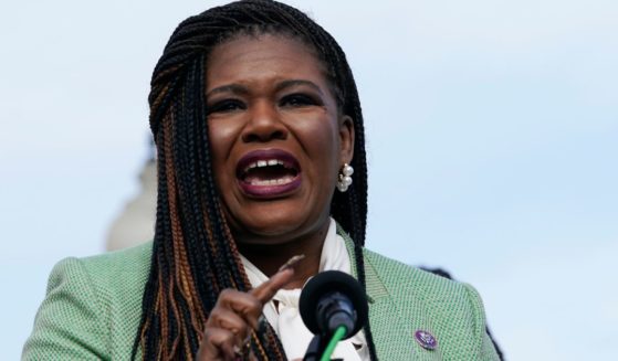 Rep. Cori Bush, D-Mo., speaks during a news conference as advocates call on the Senate to affirm the Equal Rights Amendment (ERA) as the 28th Amendment to the Constitution, Thursday, Dec. 8, 2022, on Capitol Hill in Washington.