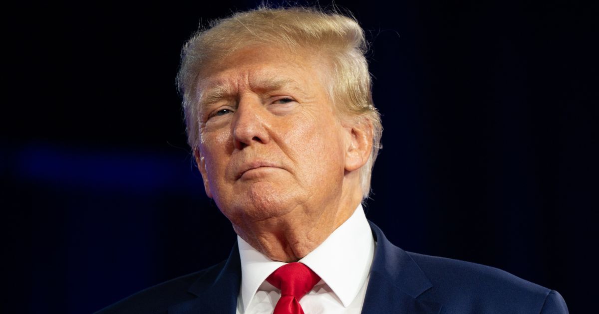Former President Donald Trump speaks at the Conservative Political Action Conference in Dallas, Texas, on Aug. 6, 2022. trump was set to meet with Gold Star families in Bedminster, New Jersey, on Wednesday.