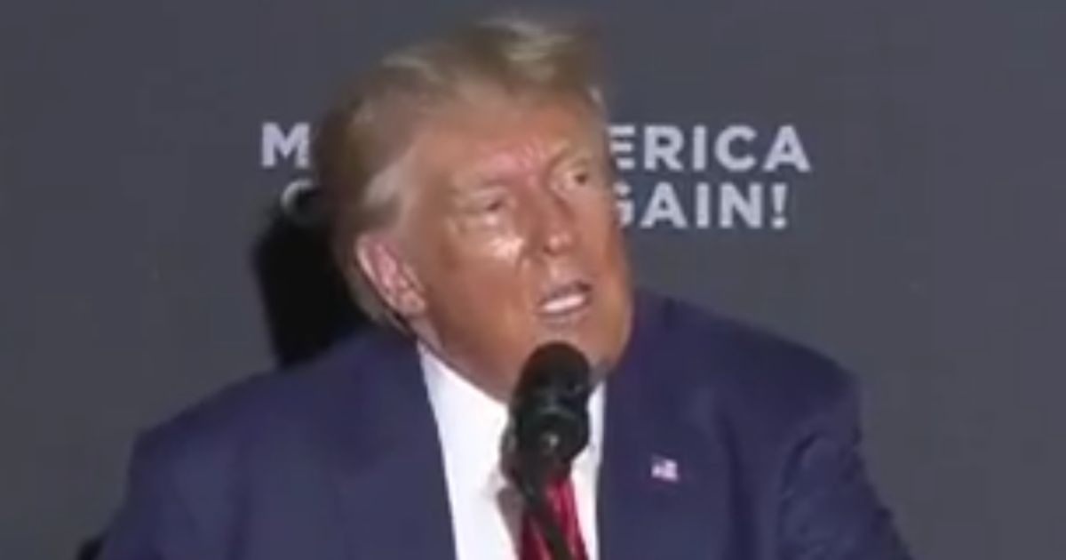 Former President Donald Trump drew loud -- if off-color -- cheers and chants when he called the charges against him "bulls***" in a speech to supporters.