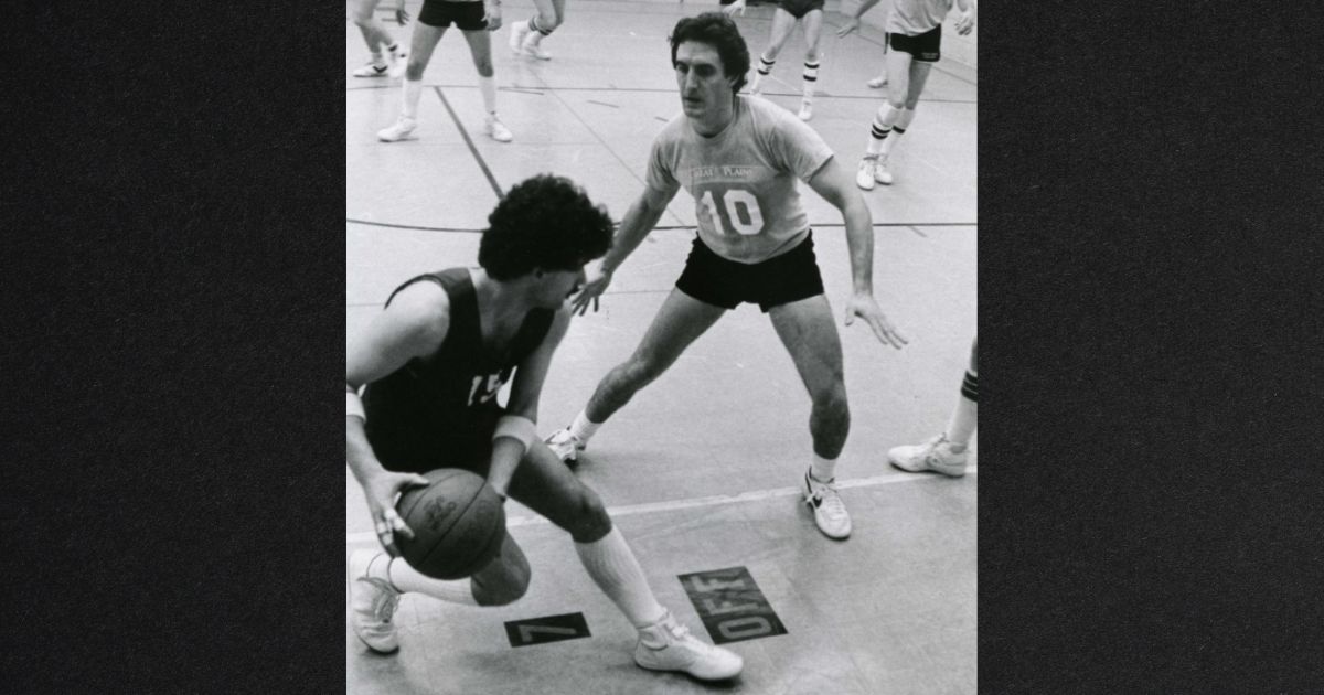 North Dakota Gov. Doug Burgum posted an old photo of himself on social media thanking people for their good wishes and commenting, "I’ve played lots of pick-up games in my day! This isn’t the first time one has sent me to the ER."