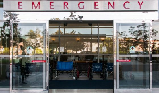 A hospital emergency room is seen in an undated file photo. A cyberattack disrupted medical care at hospitals in five states Friday.
