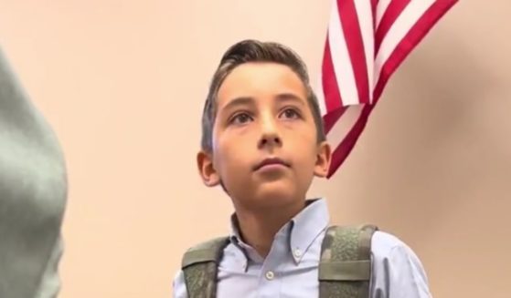 Jaiden Rodriguez, a 12-year-old student in Colorado Springs, was removed from his charter school classroom on Monday for having a Gadsden flag patch on his backpack.