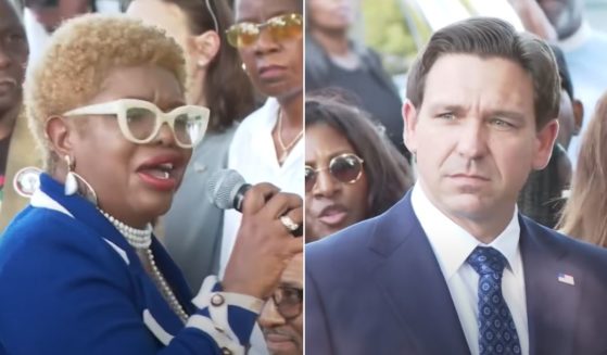 Ju'Coby Pittman -- a Democratic member of the Jacksonville, Florida, City Council -- stepped in to stop hecklers from booing GOP Florida Gov. Ron DeSantis during a vigil Sunday.