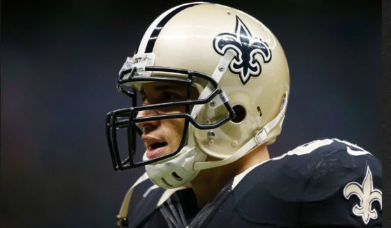 Jimmy Graham of the New Orleans Saints is seen in a file photo from 2014. Graham was hospitalized after a medical episode Friday, the team reported.