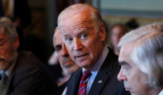 Vice President Joe Biden speaking during a meeting in 2016