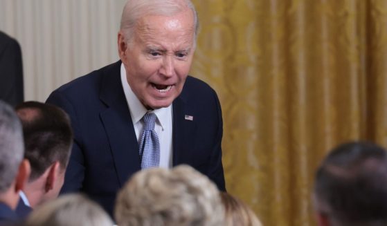President Joe Biden greets audience members during an event in the East Room of the White House on Wednesday in Washington, D.C.