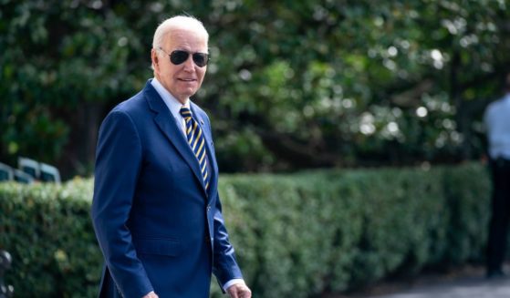 President Joe Biden walks to board Marine One on the South Lawn of the White House in Washington, D.C., on Tuesday.