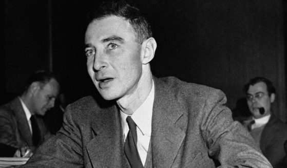Nuclear scientist Julius Robert Oppenheimer appears before the Senate Atomic Energy Committee in Washington, D.C., on Dec. 5, 1945.