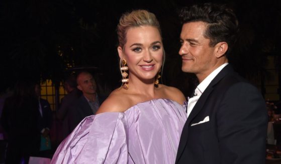 Katy Perry and Orlando Bloom attend Variety's Power of Women in Los Angeles on Sept. 30, 2021.