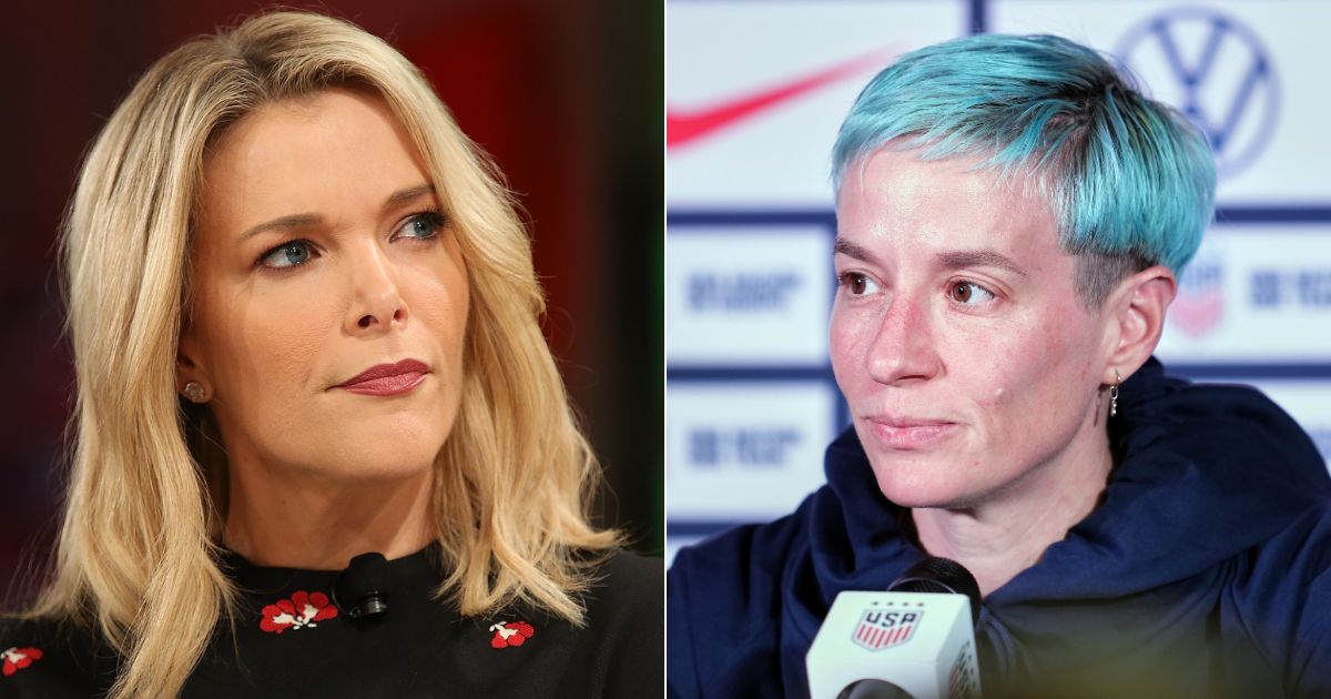 On Wednesday's episode of "The Megyn Kelly Show," host Megyn Kelly, left, called out U.S. women's soccer player Megan Rapinoe, right, saying her actions have "poisoned" the attitudes of the U.S. national women's soccer team against the United States.