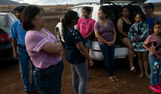 a group of Lahaina, Hawaii, residents who survived the deadly wildfire