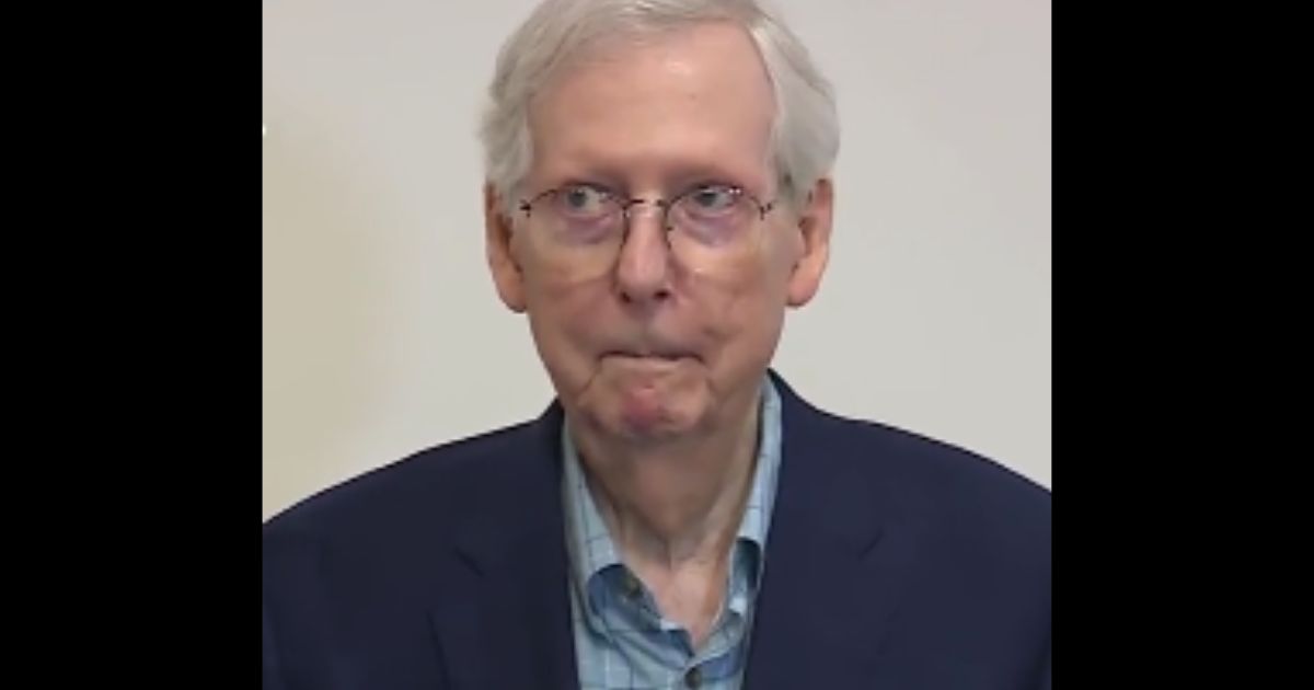 Senate Minority Leader Mitch McConnell froze for about 30 seconds during a news conference on Wednesday in Kentucky.
