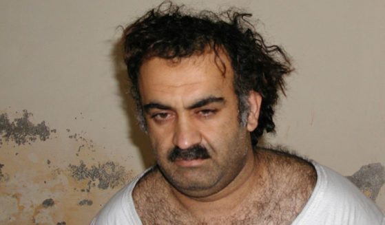 Khalid Shaikh Mohammad, the alleged mastermind of the 9/11 terrorist attacks, is seen March 1, 2003, shortly after his capture during a raid in Pakistan.