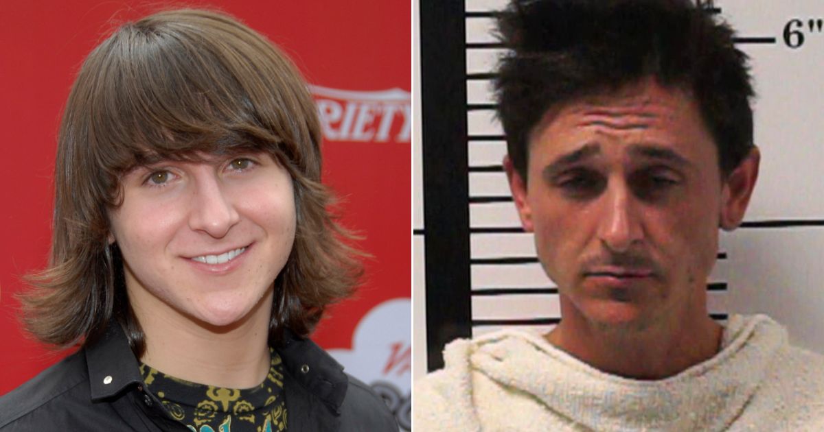 Mitchel Musso is seen at a benefit for St. Jude Children's Research Hospital in Los Angeles on Oct. 4, 2008, left, and in his police mugshot from Saturday.