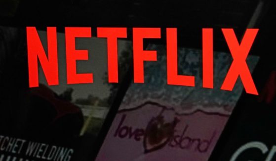 The Netflix logo is pictured on the company's website on Feb. 2.