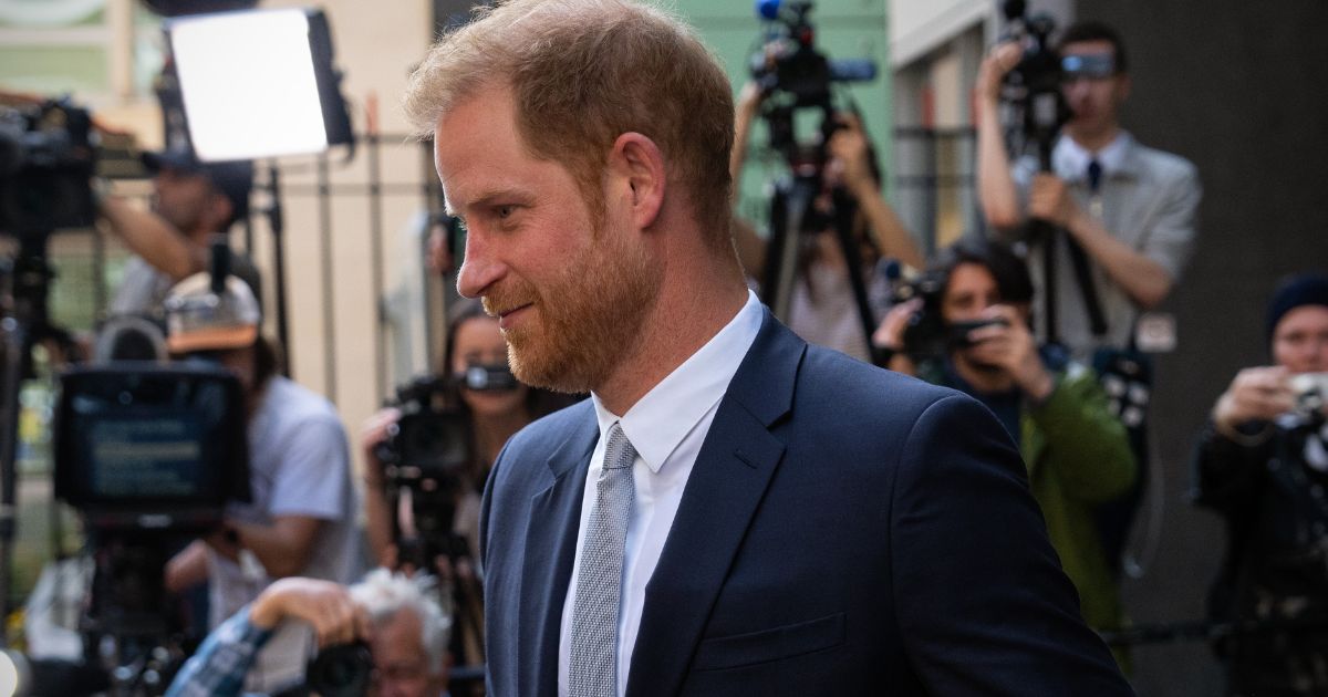 Prince Harry, Duke of Sussex, leaves after giving evidence in a trial on June 7 in London.