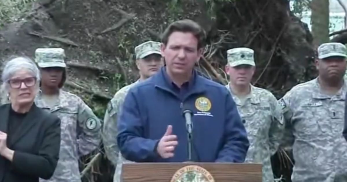 Florida Gov. Ron DeSantis addressed Florida on Wednesday following Hurricane Idalia, warning people not to loot in the aftermath of the storm.